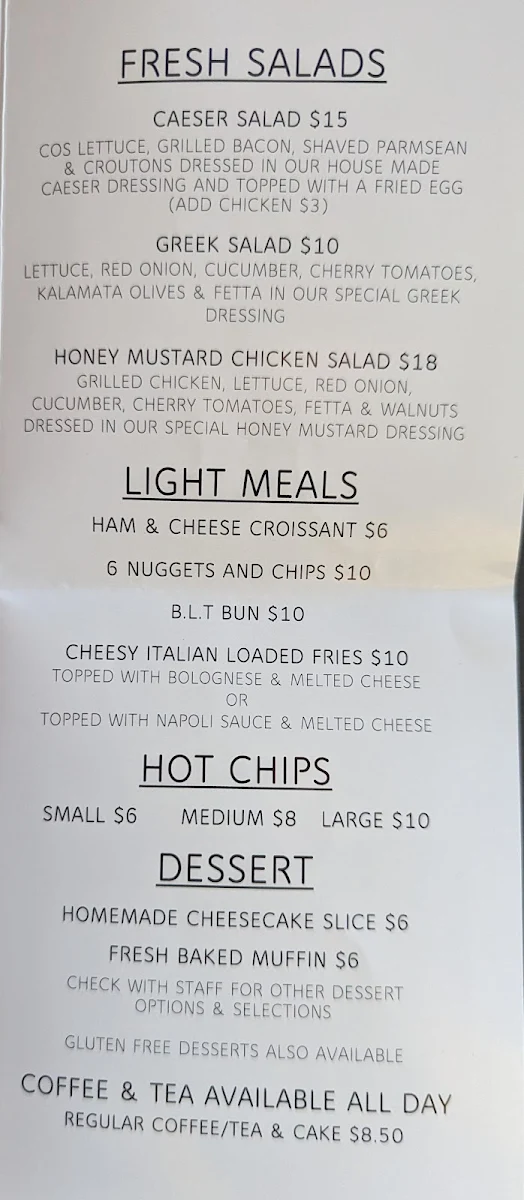 Menu, Fat G’s Pizza, Pasta Etc.