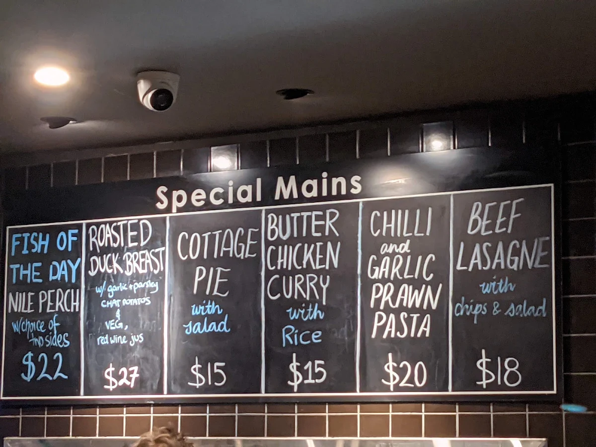 Menu, Bexley North Hotel
