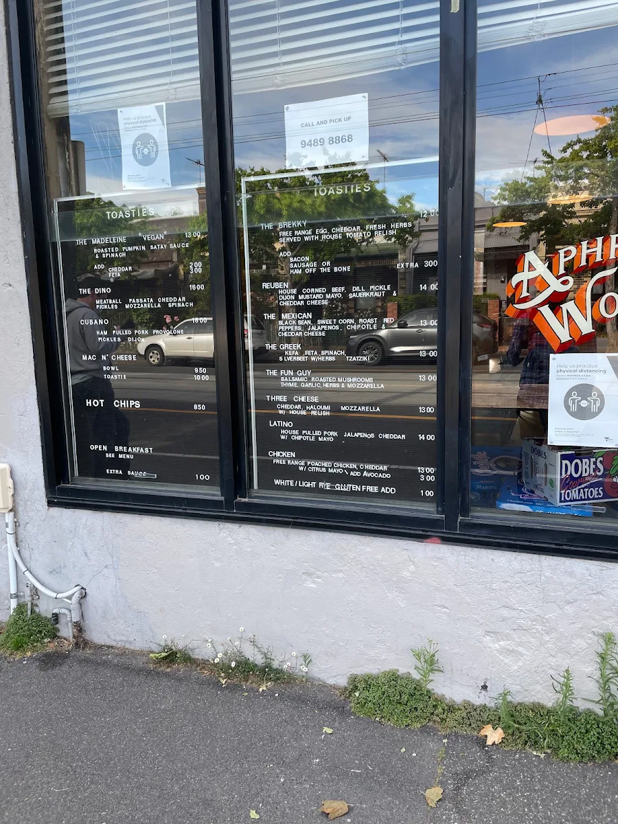 Menu, Aphro & Wolfe