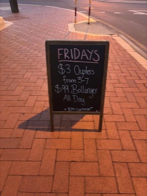 Menu, Steves