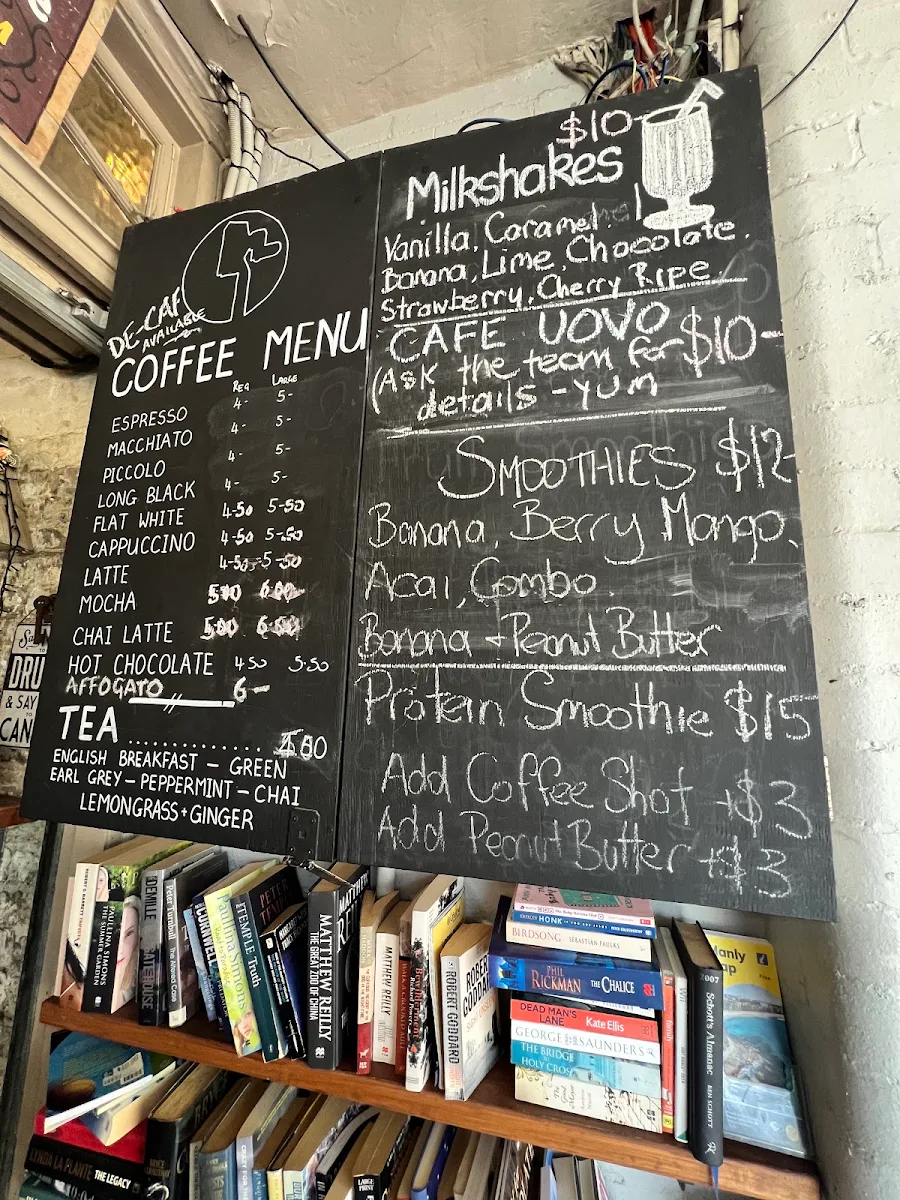 Menu, The Roast Office Cafe