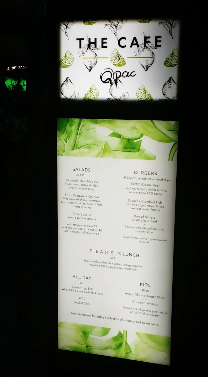 Menu, Storytellers