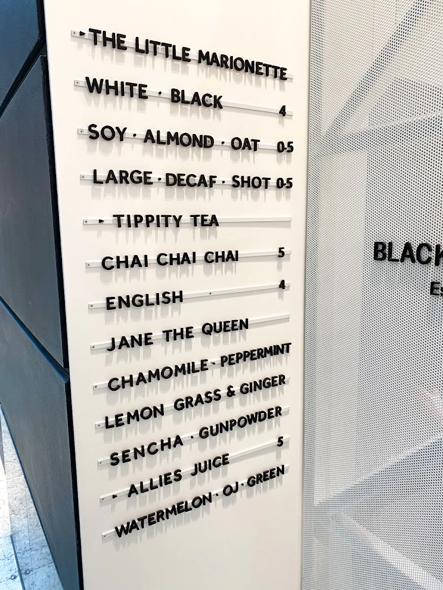 Menu, Black Star Pastry Sydney CBD