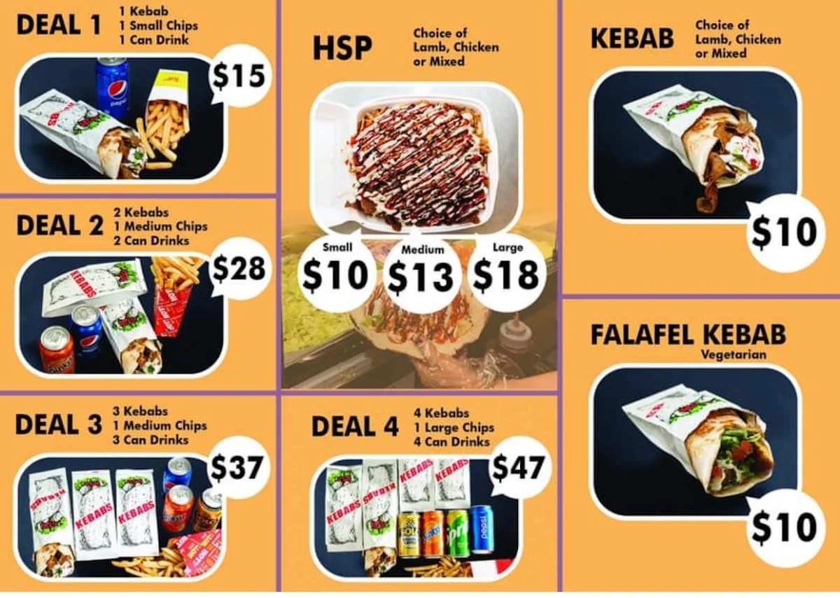 Menu, Kebab Vibe