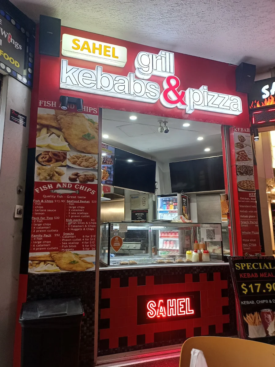 Menu, Sahel Grill Kebabs & Pizza