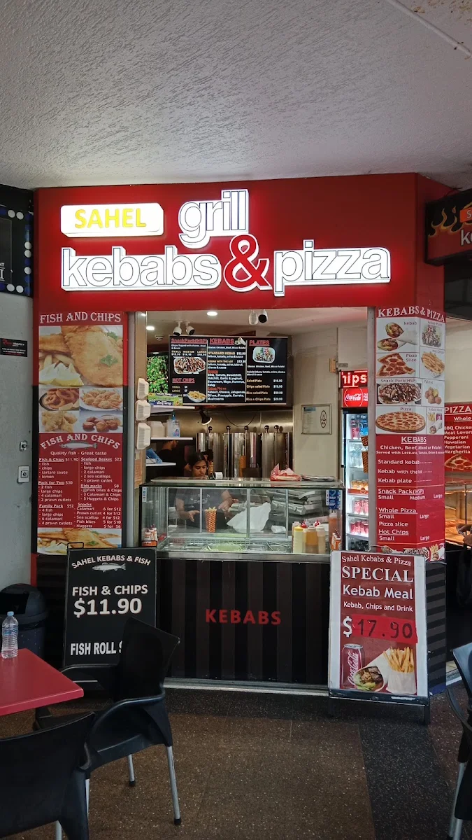 Menu, Sahel Grill Kebabs & Pizza