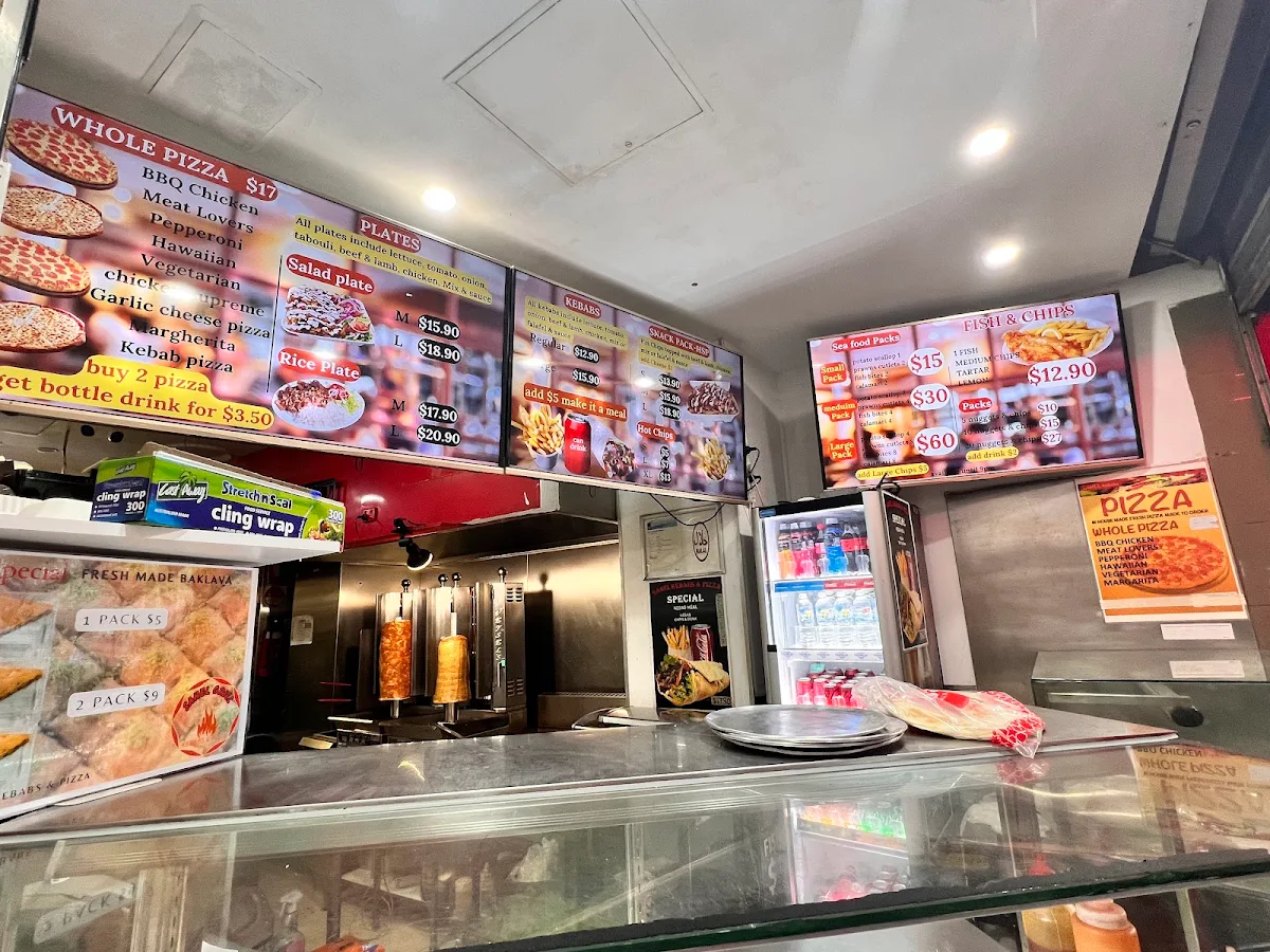Menu, Sahel Grill Kebabs & Pizza