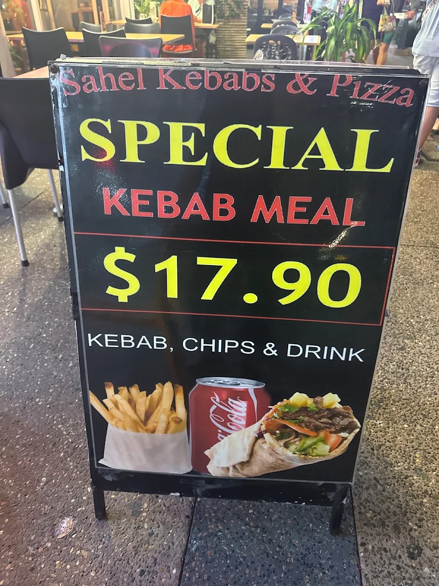 Menu, Sahel Grill Kebabs & Pizza