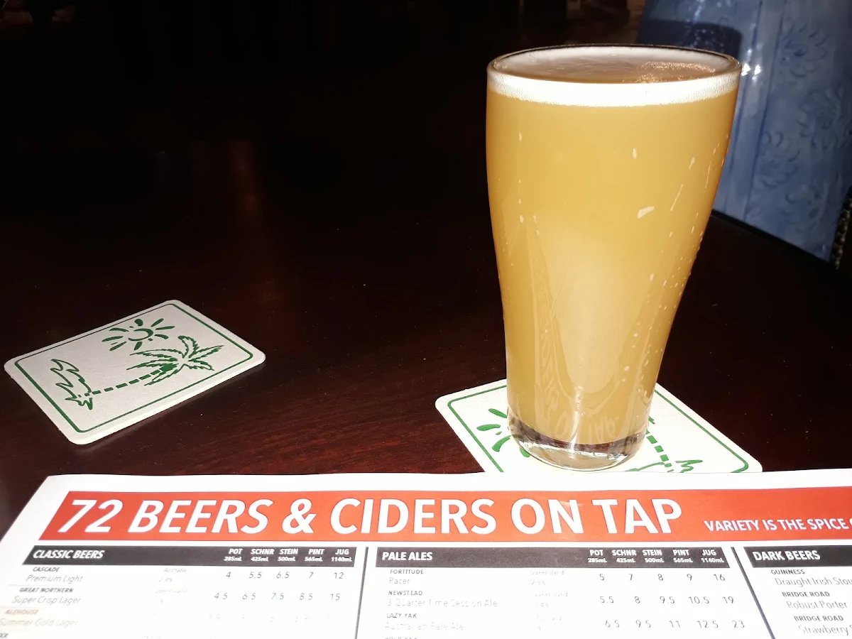Menu, Tap'd Bar Ipswich