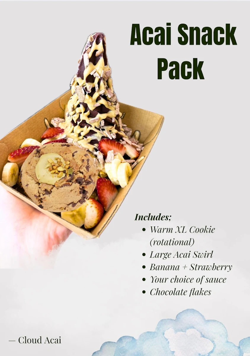 Menu, Cloud Acai