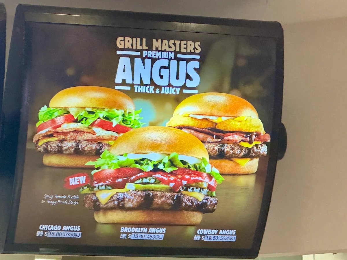 Menu, Hungry Jack's Burgers Perth Virgin