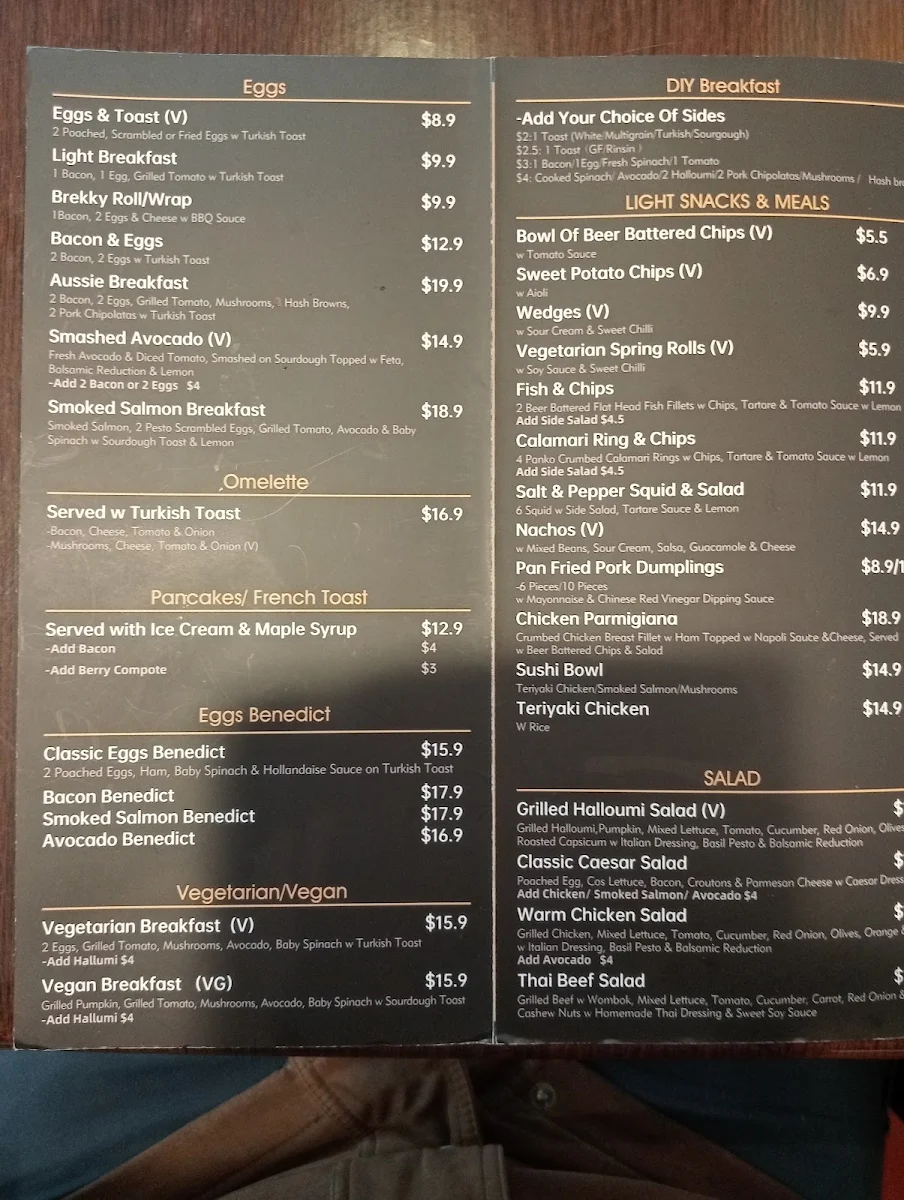 Menu, The Mountain Brew Coffee