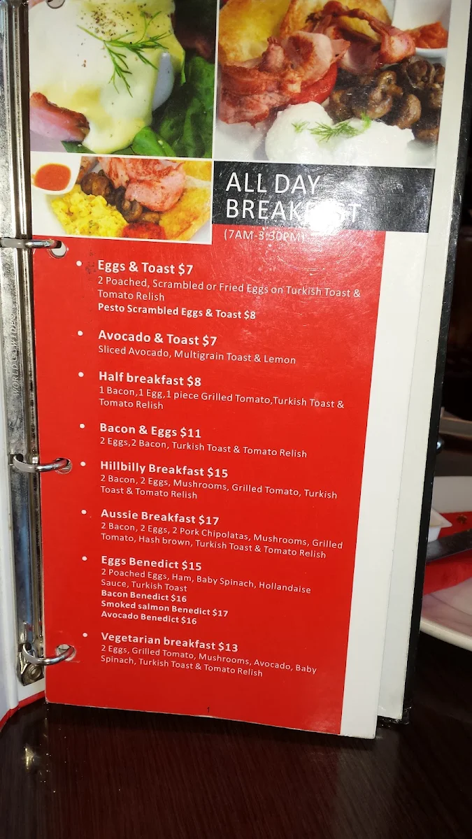 Menu, The Mountain Brew Coffee