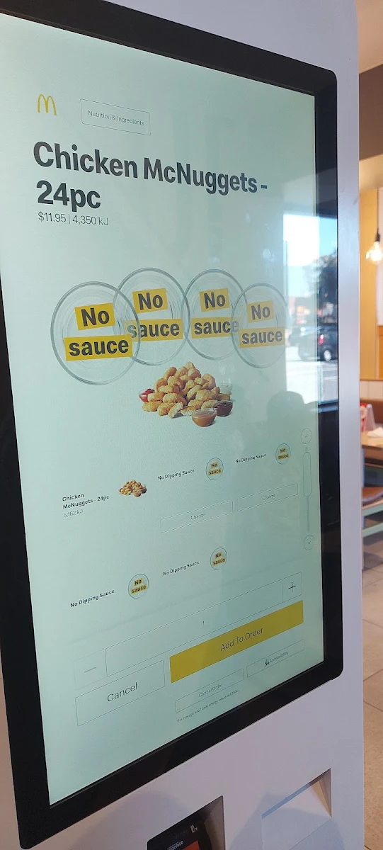 Menu, McDonald's Noarlunga