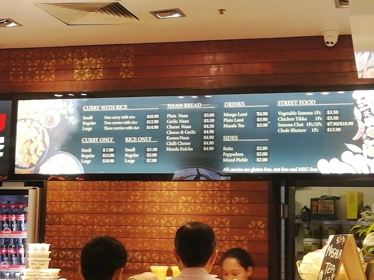 Menu, Curry Choice