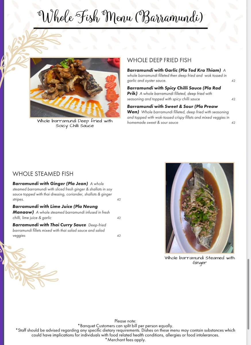 Menu, Padthai @ Margaret Street