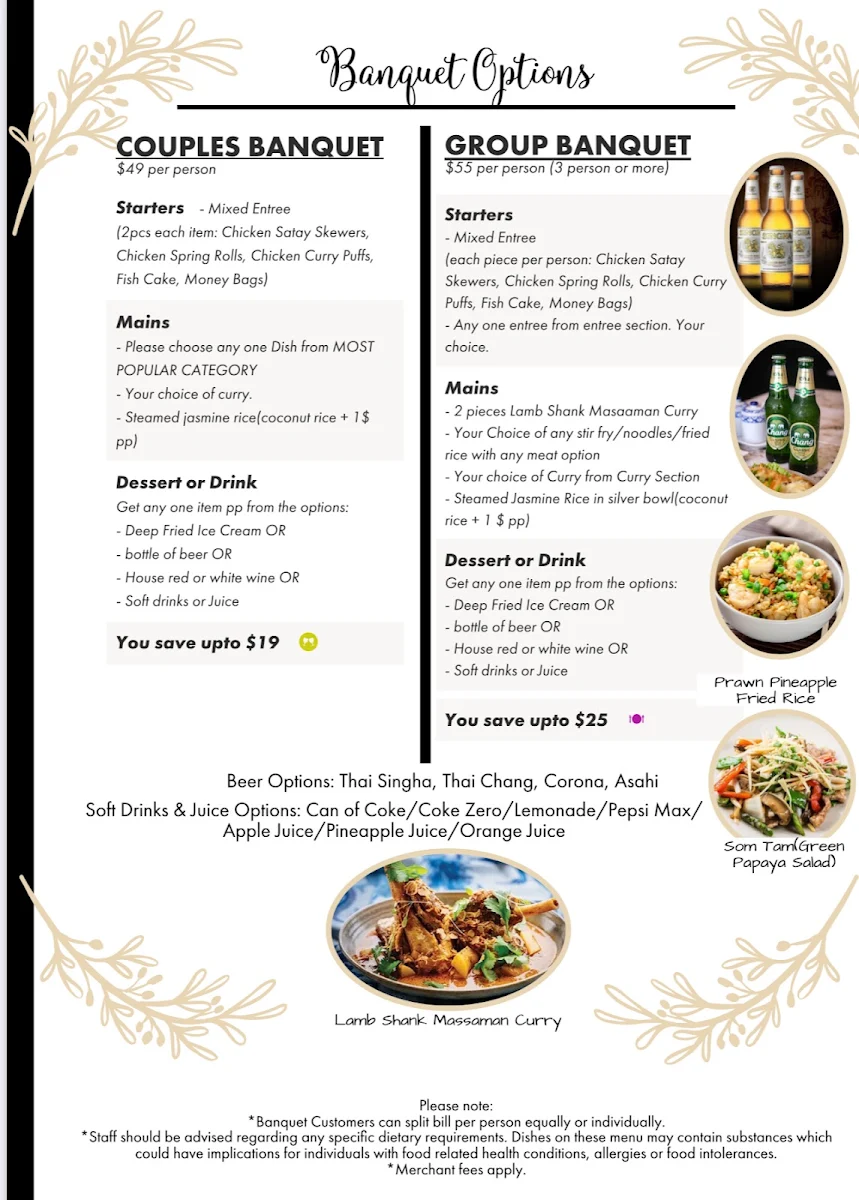 Menu, Padthai @ Margaret Street
