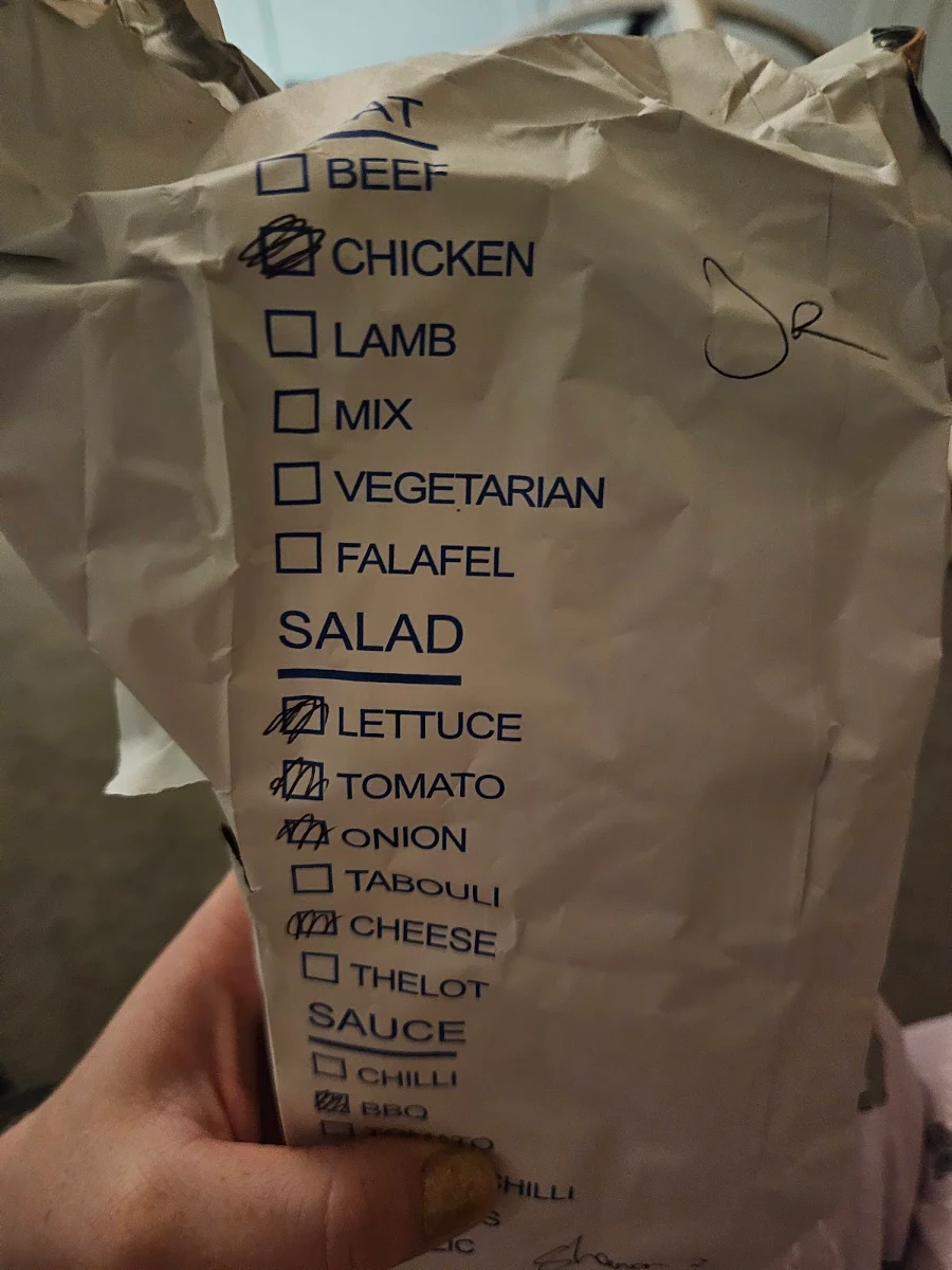 Menu, Sams Kebabs