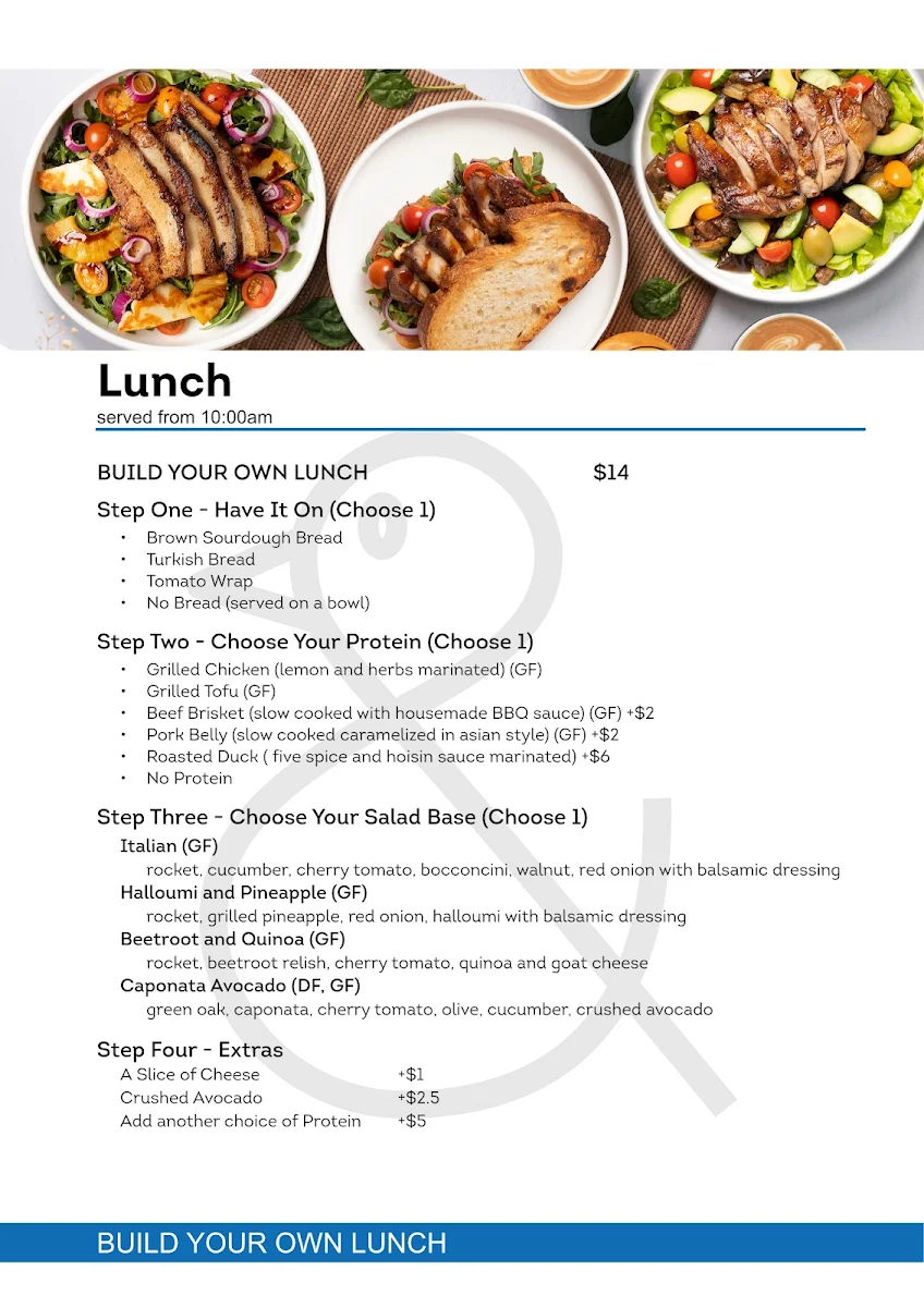 Menu, The Naked Duck Campbell
