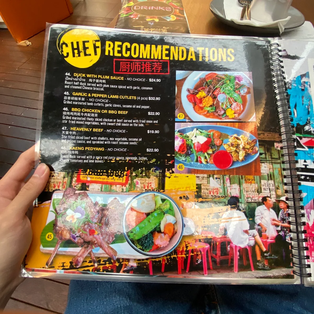 Menu, Thai Thae Randwick