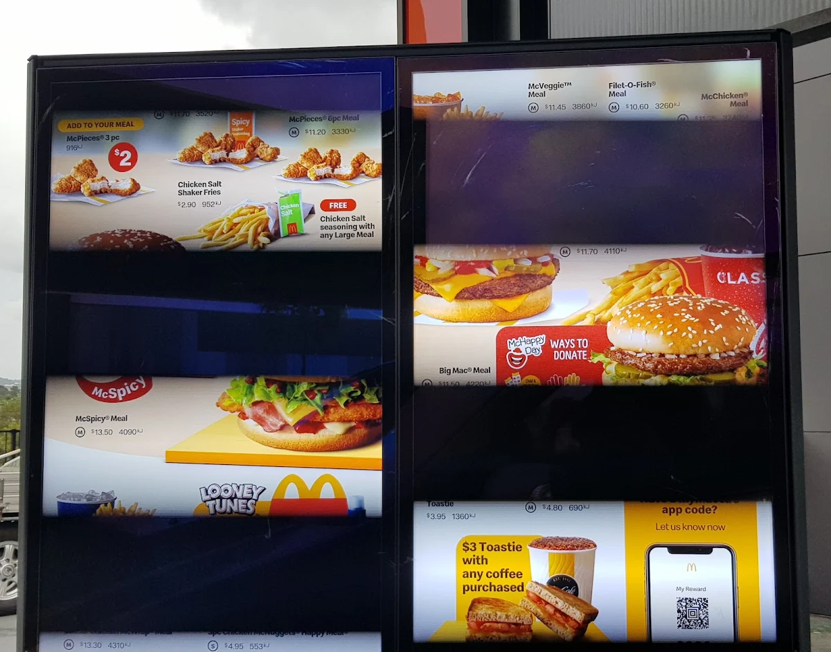 Menu, McDonald's Forrestdale