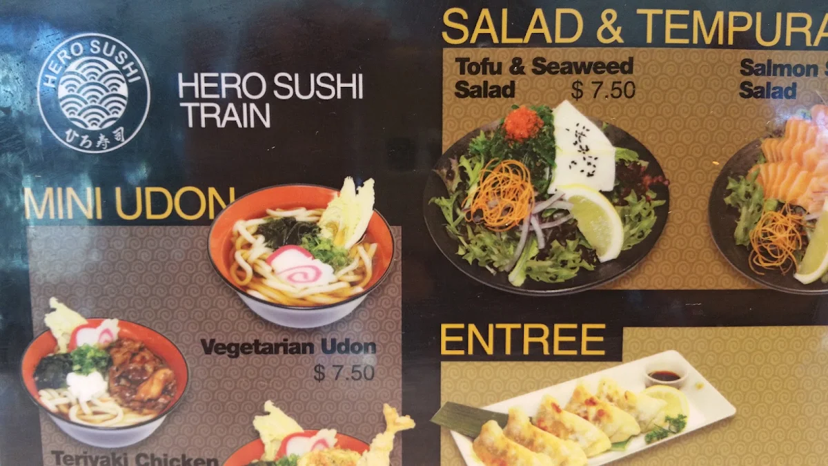 Menu, Hero Sushi