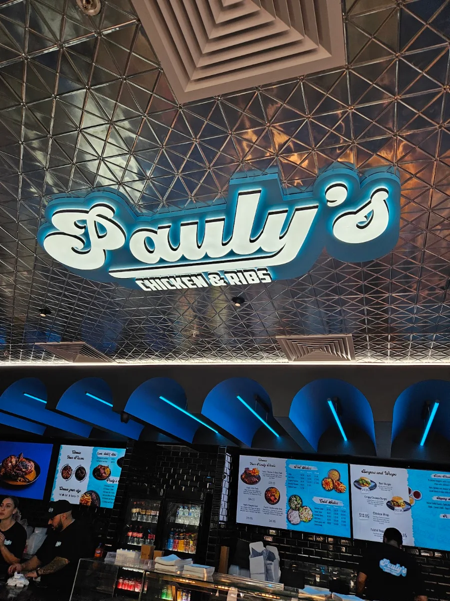 Menu, Pauly's Chicken and Ribs