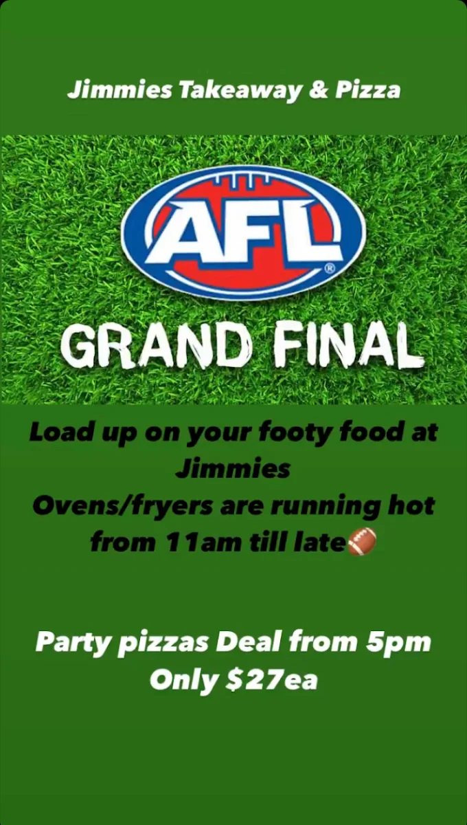 Menu, Takeaway