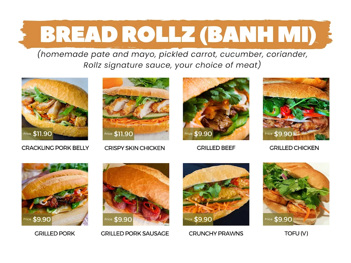 Menu, Mr Rollz