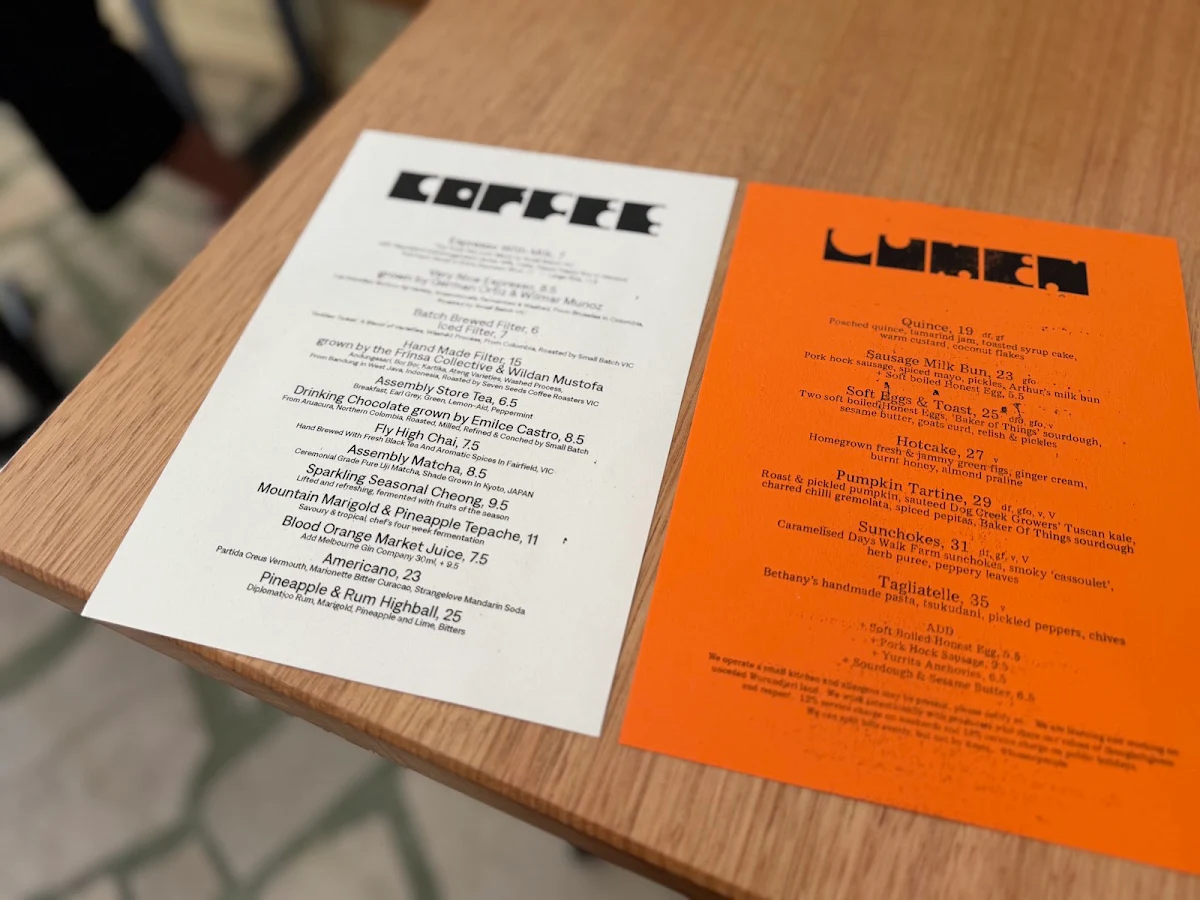 Menu, Lumen People