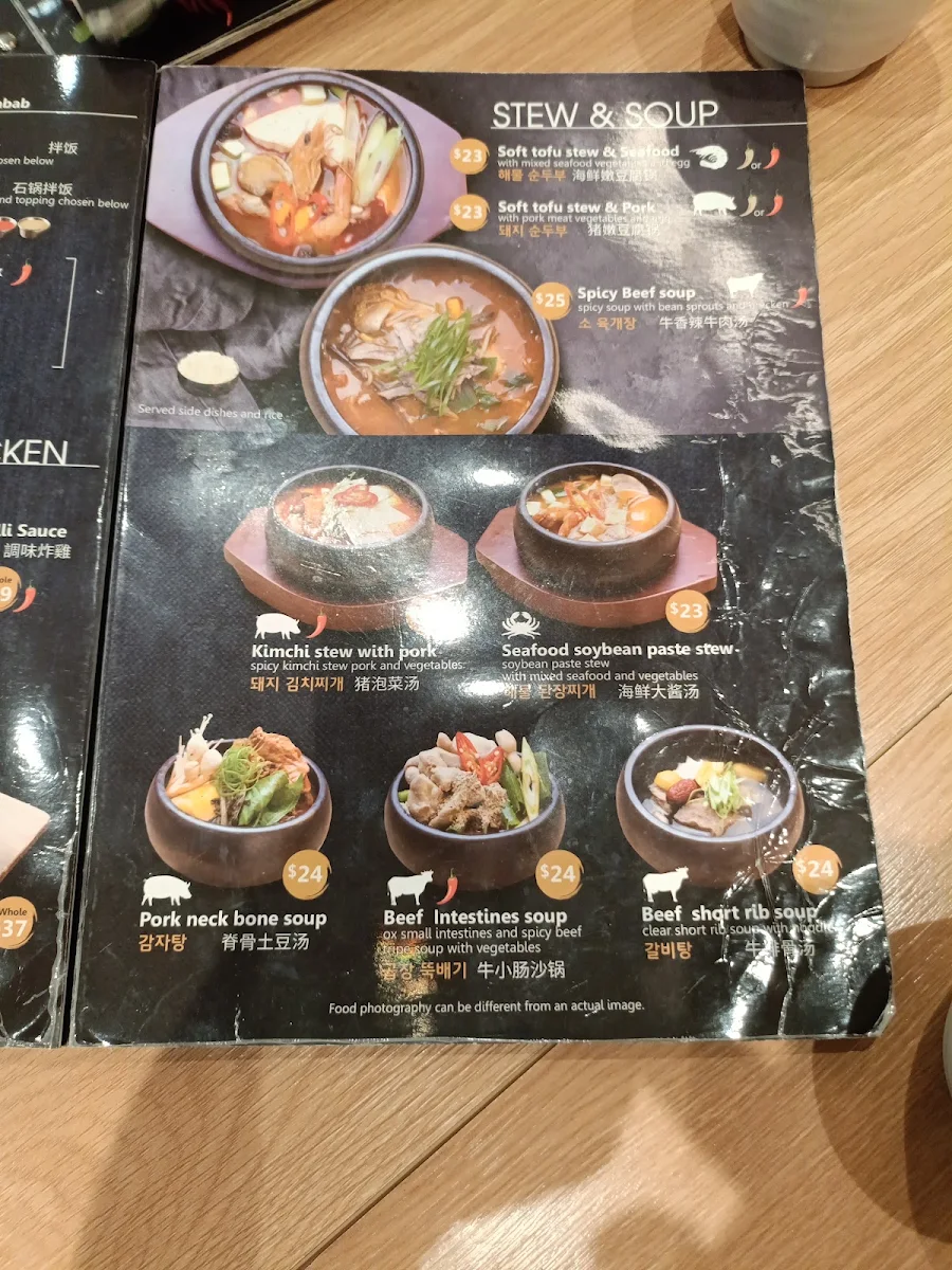 Menu, Ban Sang