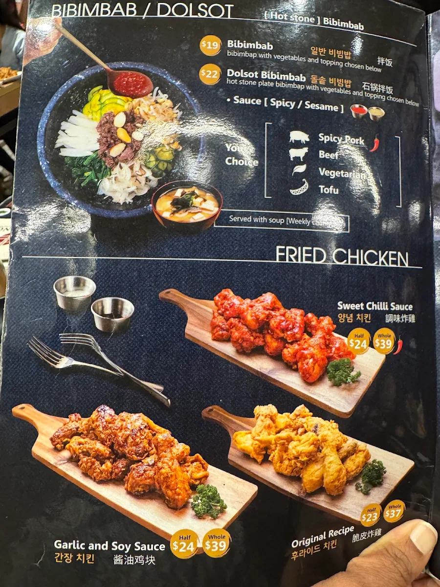 Menu, Ban Sang