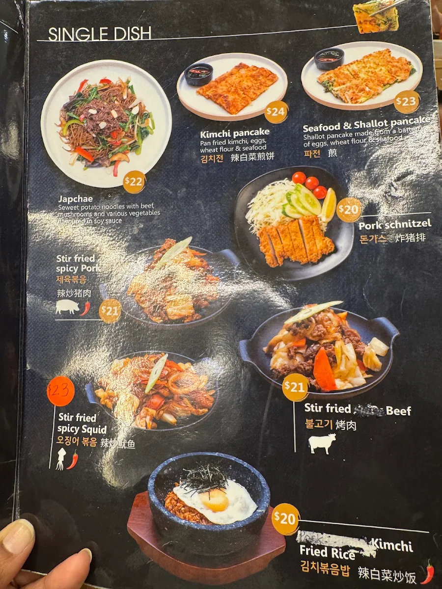 Menu, Ban Sang