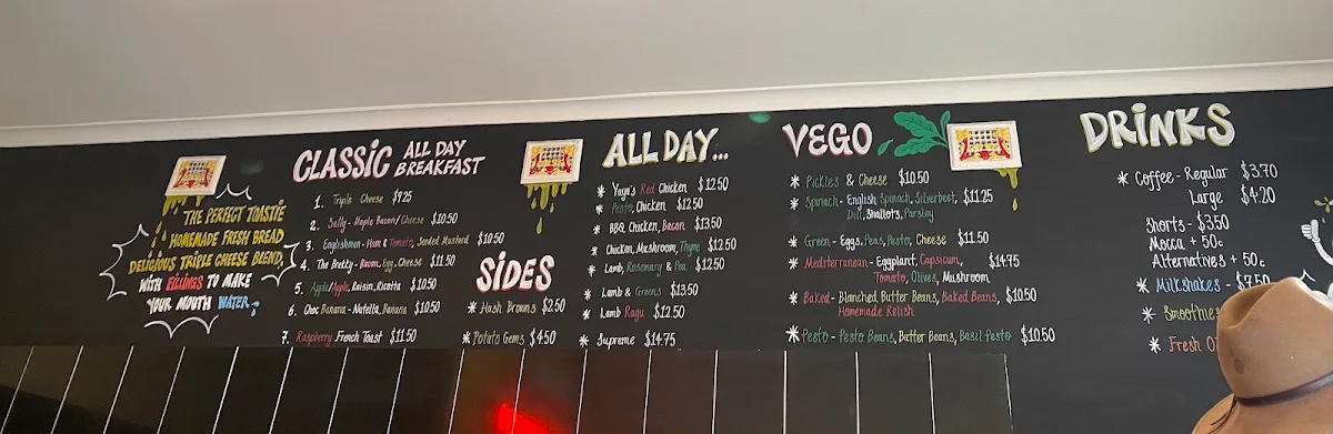 Menu, Toastettes