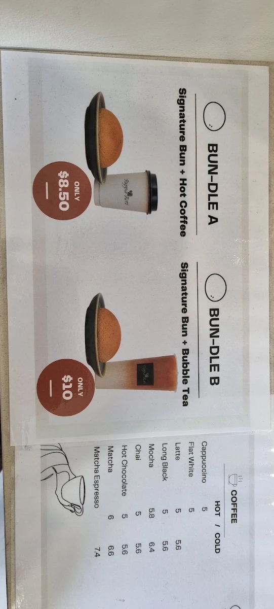 Menu, Papparoti Calamvale