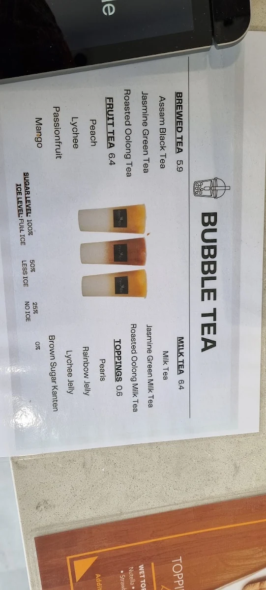 Menu, Papparoti Calamvale