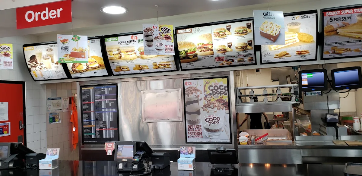 Menu, Hungry Jack's Burgers Ross River
