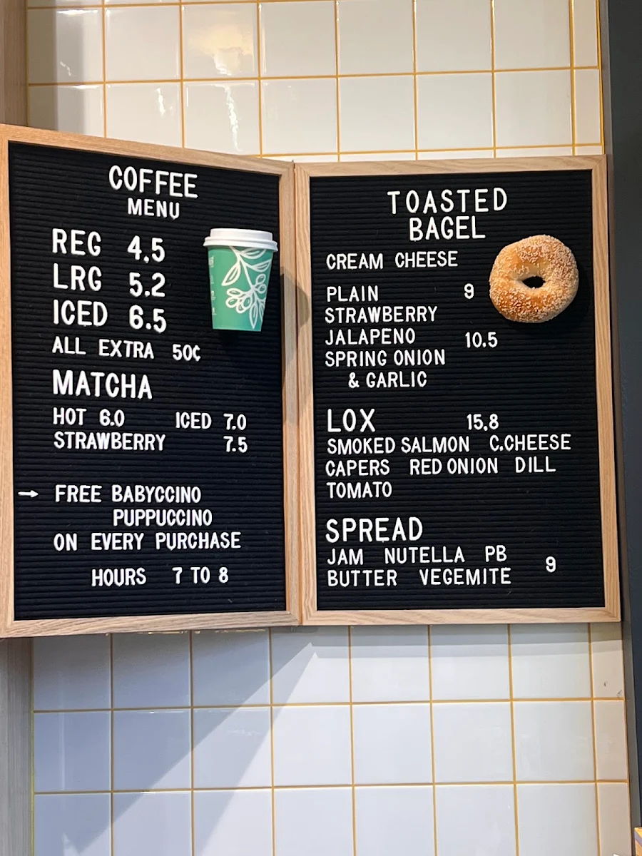 Menu, Sweet Hedgie Cafe