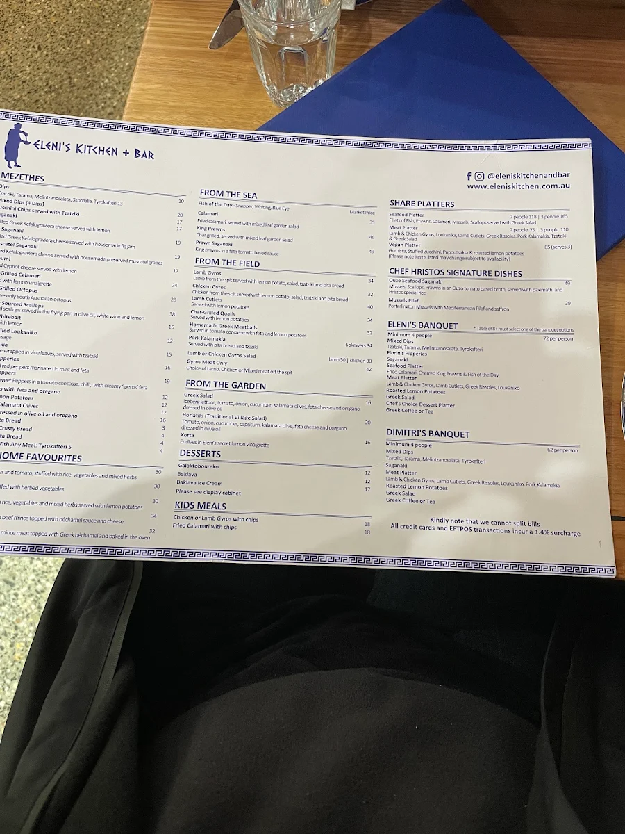 Menu, Monzarella Italian Restaurant