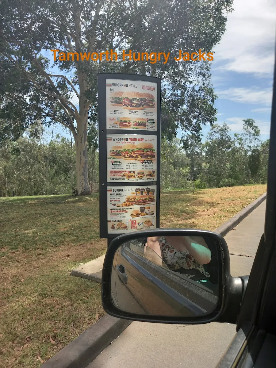 Menu, Hungry Jack's Burgers Tamworth