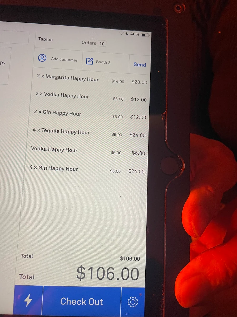 Menu, Bar Blanco
