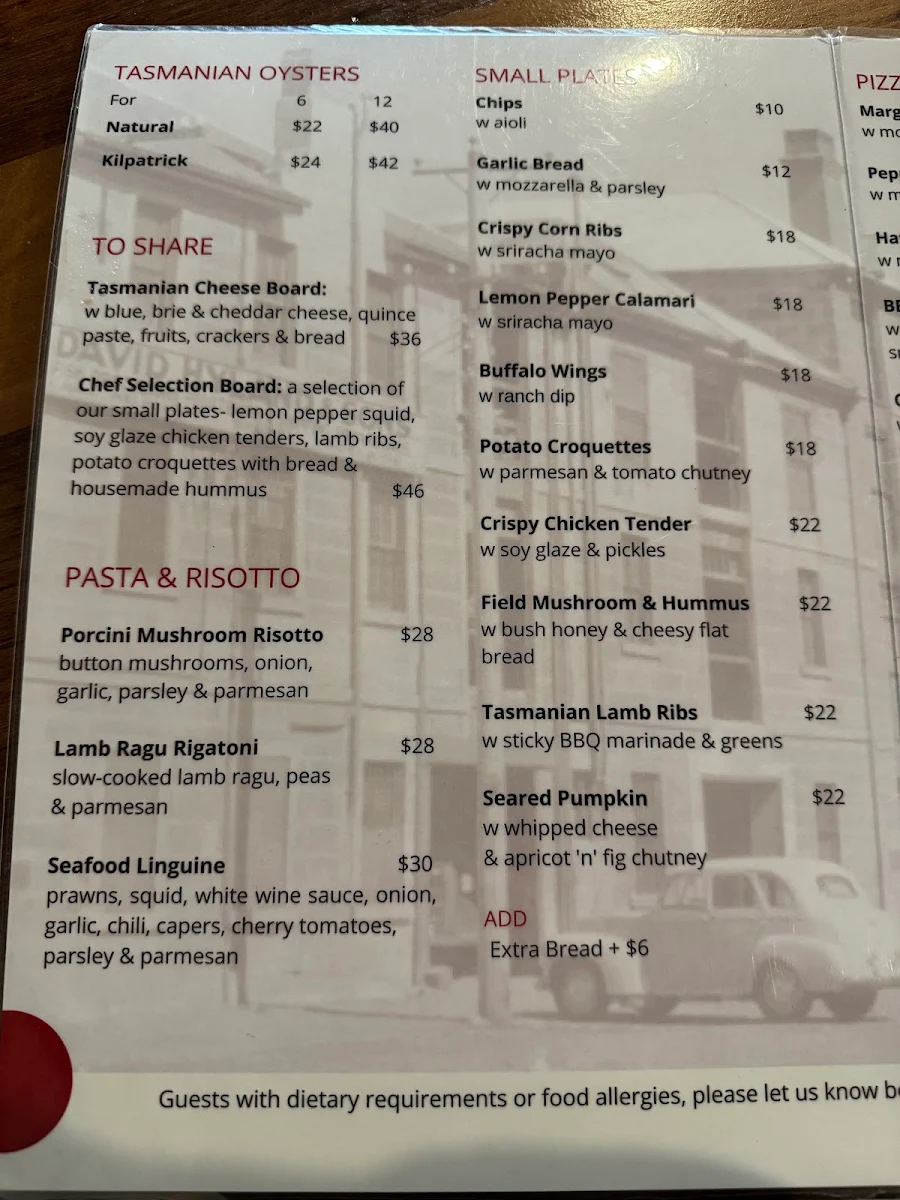 Menu, Grape Food and Wine Bar