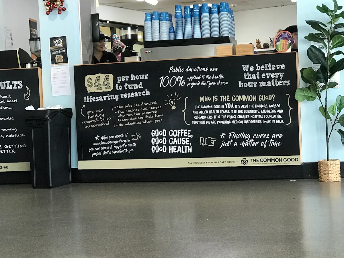 Menu, The Cafe for The Common Good