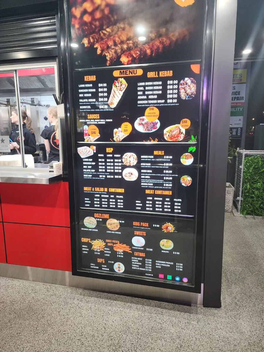 Menu, Star Kebabs