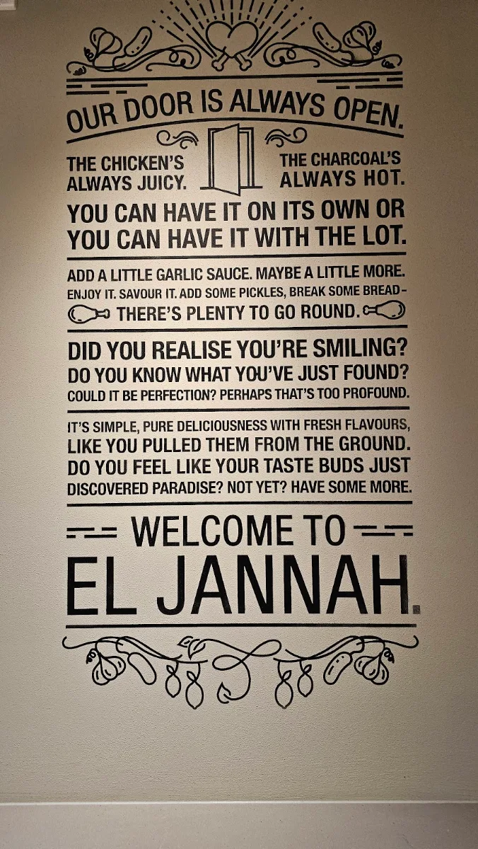 Menu, El Jannah Chicken Mitcham