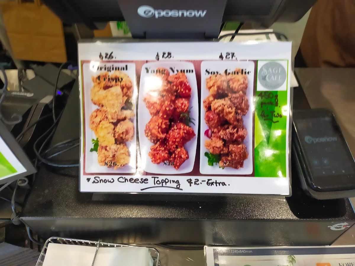 Menu, Korean Fried Chicken @ Maitland