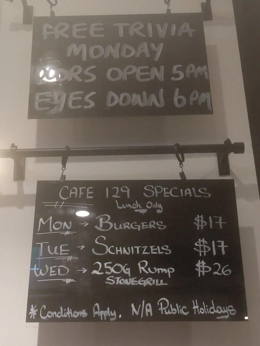 Menu, Verandah Dining at The Strathmore – Level 1