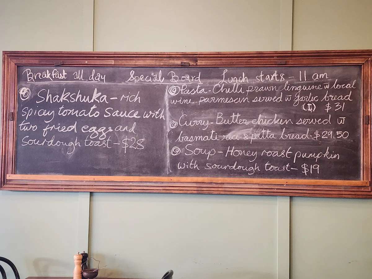 Menu, Little Swallow Cafe