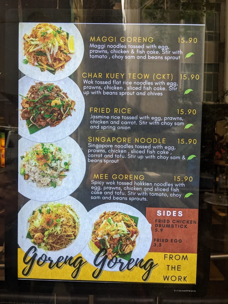 Menu, Roti Bar Little Collins St