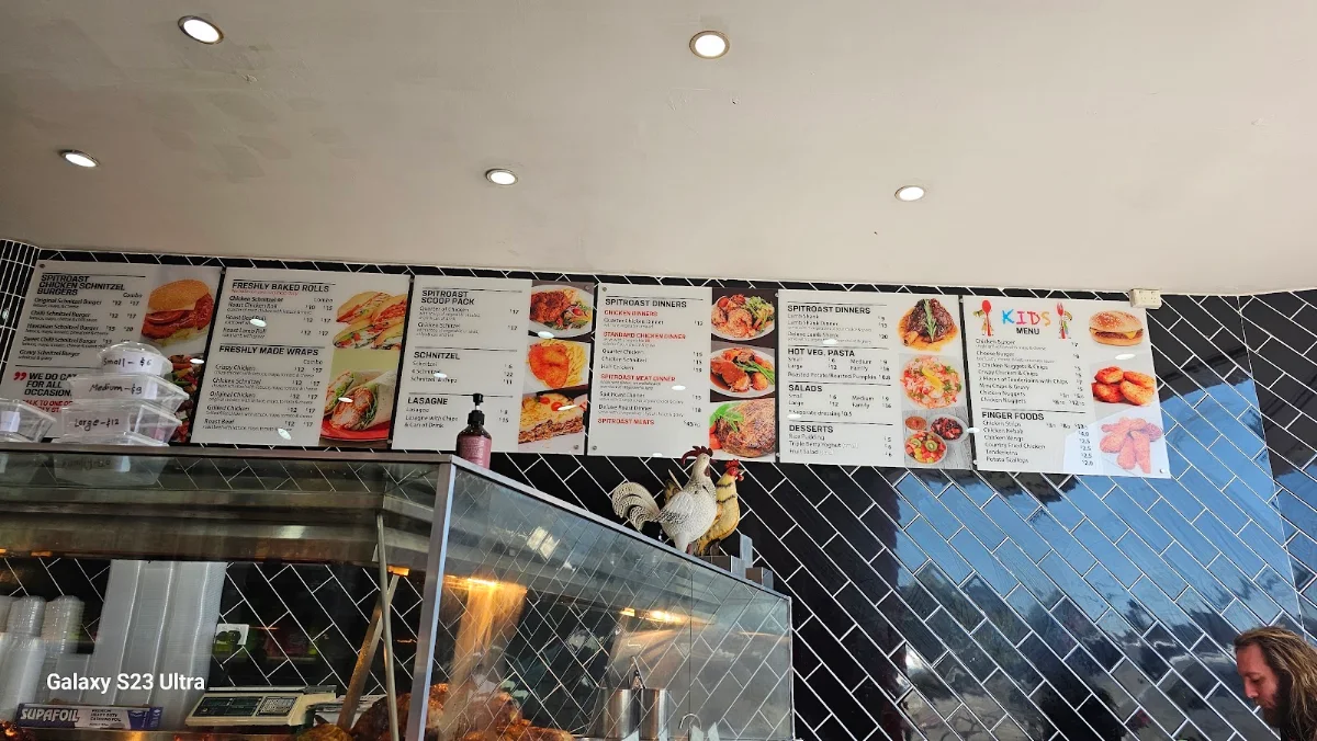 Menu, SpitRoast on Sutherland